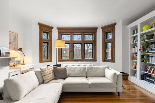 Living Room - 5574  - 5576 Av. Wilderton, Montréal (Côte-Des-Neiges/Notre-Dame-De-Grâce), QC - Indoor Photo Showing Living Room