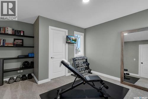 28 Emerald Creek Drive, White City, SK - Indoor Photo Showing Gym Room