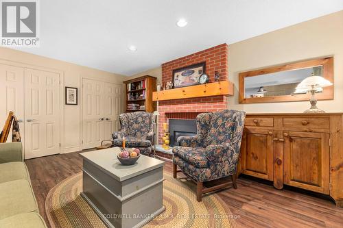 Lower Level Living Room with Gas Fireplace - 24 Testa Road, Uxbridge, ON - Indoor Photo Showing Living Room With Fireplace