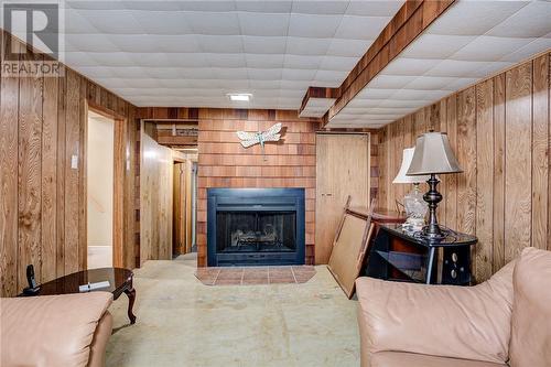 77 Third Avenue, Lively, ON - Indoor Photo Showing Living Room With Fireplace