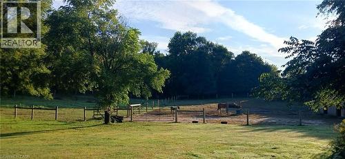 View of yard with a view of countryside and a gate - 535 Mcdowell Road E, Simcoe, ON 