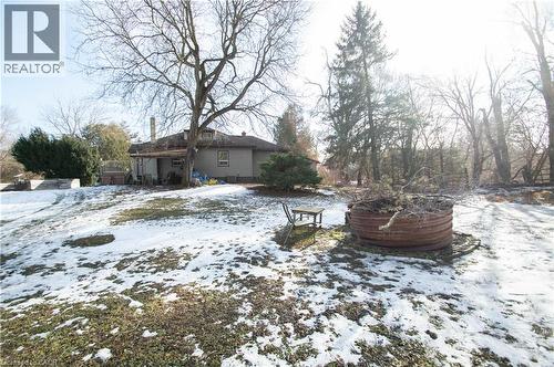 View of snowy yard - 535 Mcdowell Road E, Simcoe, ON 