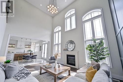 33 Straw Cutter Gate, Vaughan, ON - Indoor Photo Showing Living Room With Fireplace