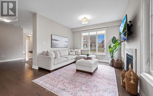 1285 Raspberry Terrace, Milton, ON - Indoor Photo Showing Living Room With Fireplace