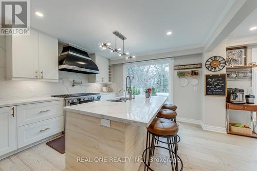 1005 Fair Birch Drive, Mississauga, ON - Indoor Photo Showing Kitchen With Double Sink With Upgraded Kitchen