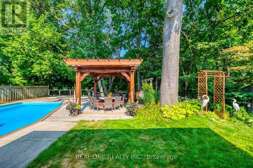 1005 Fair Birch Drive, Mississauga, ON - Outdoor With In Ground Pool With Deck Patio Veranda With Backyard