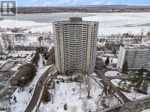 Aerial View with view of Ottawa River - 906 - 1081 Ambleside Drive, Ottawa, ON - Outdoor