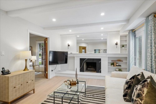 3459 Pitch Pine Crescent, Mississauga, ON - Indoor With Fireplace