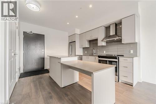 50 Grand Avenue S Unit# 1604, Cambridge, ON - Indoor Photo Showing Kitchen With Upgraded Kitchen