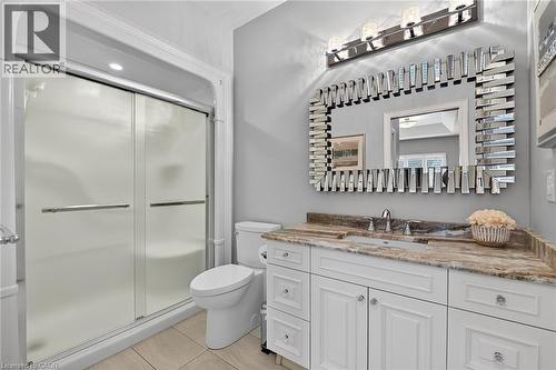 Upgraded 3-piece ensuite - 1 Cedar Drive, St. Davids, ON - Indoor Photo Showing Bathroom
