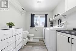 laundry area and powder room - 