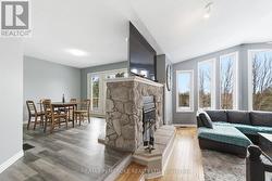 Double sided fireplace - 