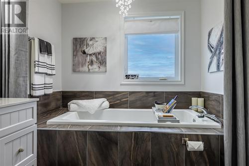 6 ft soaker tub - 3 Lundrigans Road, Peters River, NL - Indoor Photo Showing Bathroom