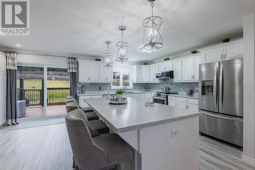 8 ft Kitchen Island - 3 Lundrigans Road, Peters River, NL - Indoor Photo Showing Kitchen With Stainless Steel Kitchen With Upgraded Kitchen