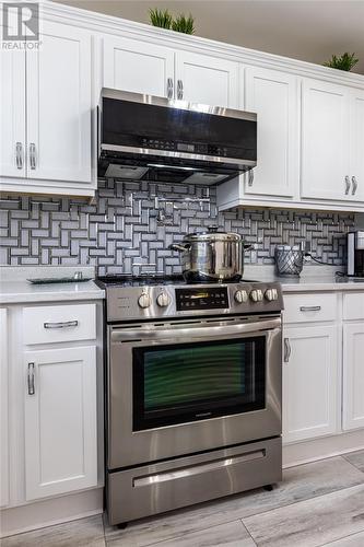 Stainless Steel Appliances / Pot Filler - 3 Lundrigans Road, Peters River, NL - Indoor Photo Showing Kitchen With Stainless Steel Kitchen