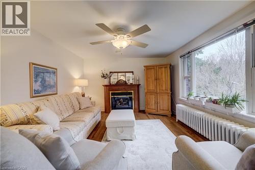 55 Aberdeen Road S, Cambridge, ON - Indoor Photo Showing Living Room With Fireplace