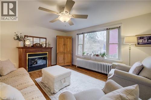 55 Aberdeen Road S, Cambridge, ON - Indoor Photo Showing Living Room With Fireplace
