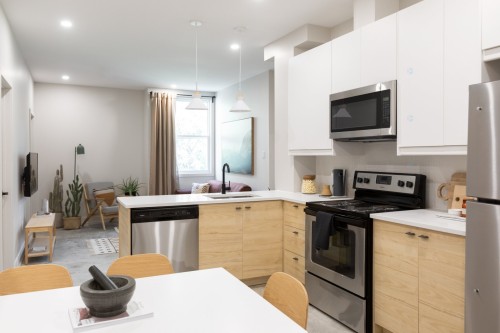 Kitchen - 6-3476 Rue St-Dominique, Montréal (Le Plateau-Mont-Royal), QC - Indoor Photo Showing Kitchen With Upgraded Kitchen