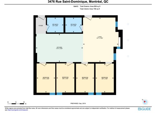 Plan (croquis) - 2-3476 Rue St-Dominique, Montréal (Le Plateau-Mont-Royal), QC - Other