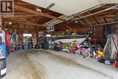 Hallborg Acreage, Chaplin Rm No. 164, SK - Indoor Photo Showing Garage