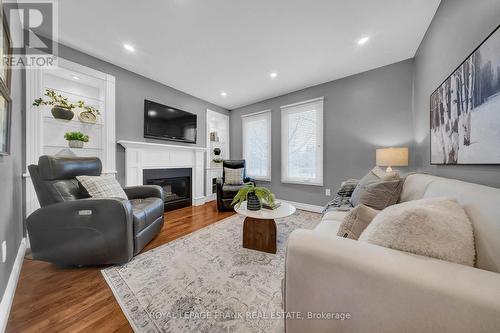 Main Floor Family Room - 76 Cornwall Drive, Ajax (Central), ON - Indoor Photo Showing Living Room With Fireplace