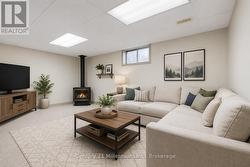 Virtually Staged Family Room - 