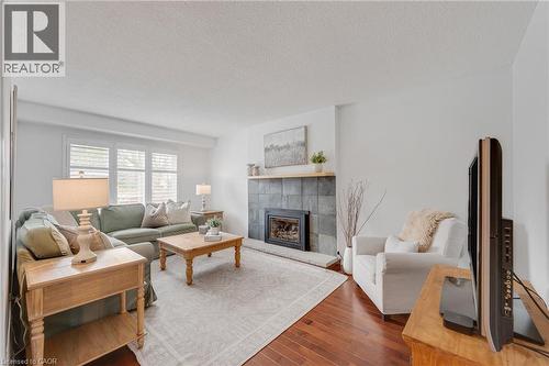 2051 Deer Run Avenue, Burlington, ON - Indoor Photo Showing Living Room With Fireplace