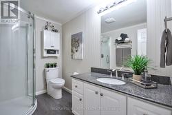 Updated 3 piece lower level bathroom. - 