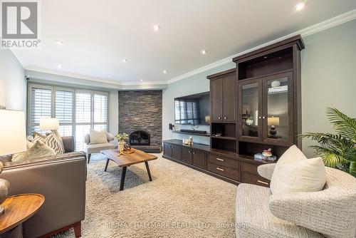85 Colvin Crescent, Vaughan, ON - Indoor Photo Showing Living Room With Fireplace