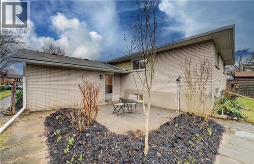 Walk-out to patio with gardens to add your own touch too. - 66 Tupper Crescent, Kitchener, ON - Outdoor