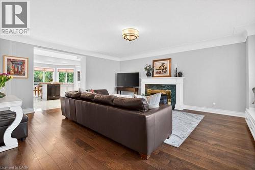 2153 Paisley Avenue, Burlington, ON - Indoor Photo Showing Living Room With Fireplace