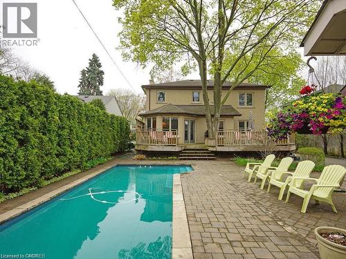 2153 Paisley Avenue, Burlington, ON - Outdoor With In Ground Pool With Deck Patio Veranda