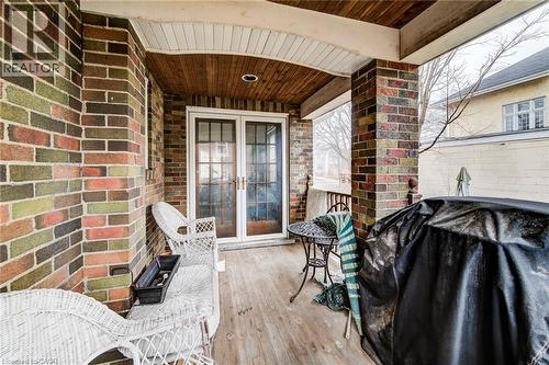 covered porch at back - 71 Margaret Avenue, Kitchener, ON - Outdoor With Exterior