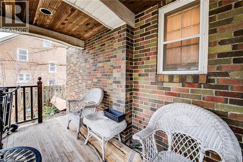 covered porch at back - 71 Margaret Avenue, Kitchener, ON - Outdoor With Deck Patio Veranda With Exterior