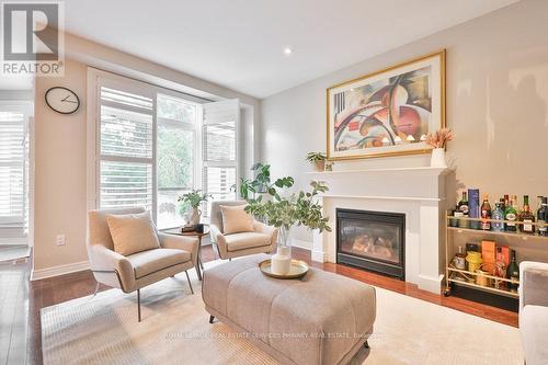 1025 Shaw Drive, Mississauga, ON - Indoor Photo Showing Living Room With Fireplace