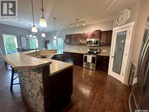 205 Roberts Avenue, Canora, SK - Indoor Photo Showing Kitchen With Double Sink With Upgraded Kitchen