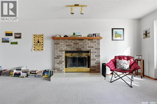 681 Canada Street, Central Butte, SK - Indoor Photo Showing Living Room With Fireplace