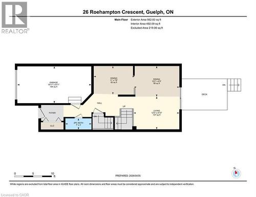 View of floor plan / room layout - 26 Roehampton Crescent, Guelph, ON - Other