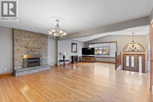 1116 Reaume, Lasalle, ON - Indoor Photo Showing Living Room With Fireplace