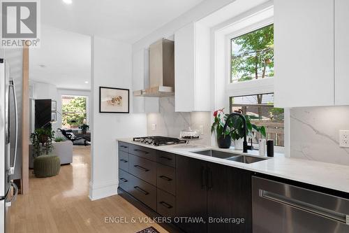 244 Flora Street, Ottawa, ON - Indoor Photo Showing Kitchen With Double Sink With Upgraded Kitchen