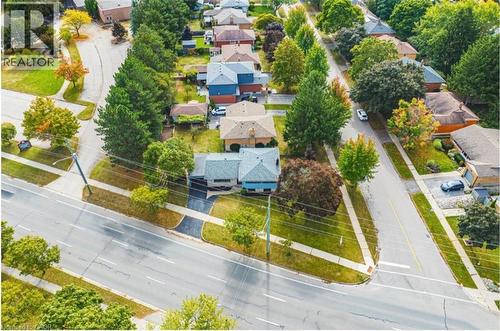 Aerial perspective of suburban area - 267 Erb Street E, Waterloo, ON - Outdoor With View