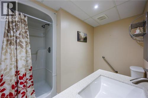 3pc bath in basement - 1285 Cockshutt Road, Simcoe, ON - Indoor Photo Showing Bathroom