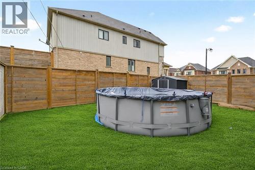 105 Larry Crescent, Caledonia, ON - Outdoor With Above Ground Pool With Exterior