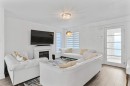 Salon - 73 Av. Des Tilleuls, Salaberry-De-Valleyfield, QC  - Indoor Photo Showing Living Room With Fireplace 