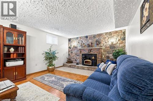 344 Enfield Road, Burlington, ON - Indoor Photo Showing Living Room With Fireplace