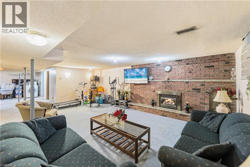 122 Greencedar Drive, Hamilton, ON - Indoor Photo Showing Living Room With Fireplace