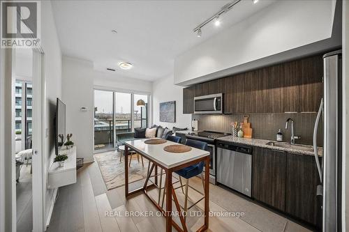603 - 20 Shore Breeze Drive, Toronto, ON - Indoor Photo Showing Kitchen With Stainless Steel Kitchen With Upgraded Kitchen