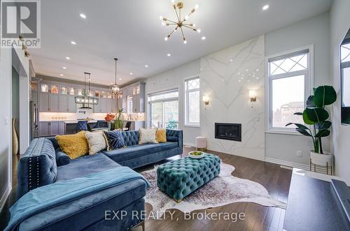 41 Bremner Street, Whitby, ON - Indoor Photo Showing Living Room With Fireplace
