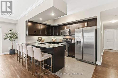 305 - 89 Ridout Street S, London South (South F), ON - Indoor Photo Showing Kitchen With Stainless Steel Kitchen With Upgraded Kitchen