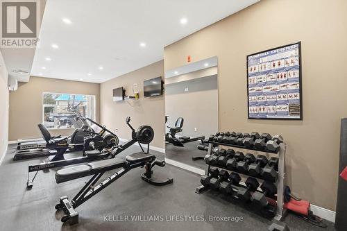 305 - 89 Ridout Street S, London South (South F), ON - Indoor Photo Showing Gym Room